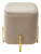 Фото: Пуф для гостиной ARES BLUVEL-40 BEIGE / GOLD М-City Пуф для гостиной ARES BLUVEL-40 BEIGE / GOLD М-City