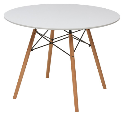 Стол DAISY D100 White/Beech Wood