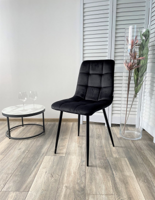 Стул CHILLI BLUVEL-19 BLACK, велюр М-City