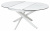 Стол TRENTO 120 HIGH GLOSS STATUARIO Белый мрамор глянцевый, керамика/ белый каркас М-City