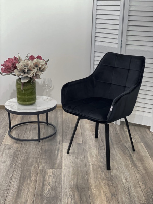 Стул MAVERICK BLUVEL-19 BLACK/ черный каркас, поворот.360 град. М-City