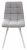 Стул CHILLI SQUARE UF860-02B серо-голубой, ткань/ белый каркас М-City