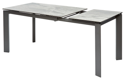 Стол CORNER 120 ITALIAN DARK GREY Серый мрамор глянцевый, керамика/ GREY1 М-City