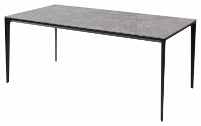 Стол NOTO 180 SINTERED STONE GLOSS STARLIGHT BLACK / BLACK М-City