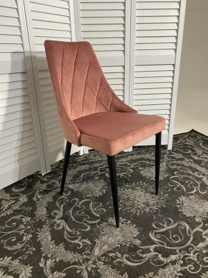 Стул NEPAL BLUVEL-52 PINK/ черный каркас, велюр M-City