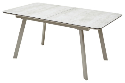 Стол ARUBA 140 BEIGE/ CAPPUCINO глазурованное стекло М-City