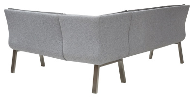 Скамья угловая MALIAN GREY 211х171,5 см, экокожа + ткань М-City