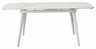 Стол ELIOT 120 GLOSS STATUARIO WHITE SINTERED STONE / WHITE М-City