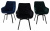 Фото: Стул MAVERICK BLUVEL-86 NAVY BLUE/ черный каркас, поворот.360 град.М-City Стул MAVERICK BLUVEL-86 NAVY BLUE/ черный каркас, поворот.360 град.М-City