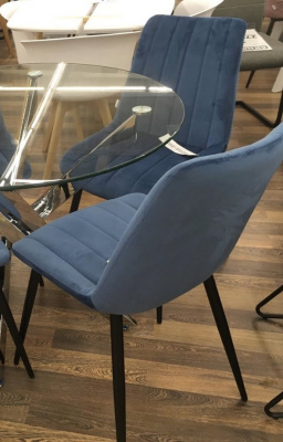 Стул FLIP пепельно-синий, велюр G108-66 М-City