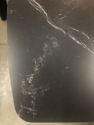 Стол ELIOT 120 MATT BLACK MARBLE SINTERED STONE/ BLACK М-City