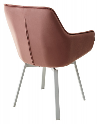 Стул MAVERICK BLUVEL-52 PINK/ белый каркас, поворот.360 град. М-City
