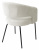 Стул SNUG WZ2042-01 молочный фактурный велюр/ черный каркас, M-City