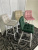 Барный стул LECCO UF910-14 DARK GREEN, велюр/белый каркас М-City