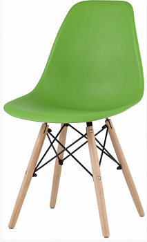 Стул (EAMES)[деревоталсид. пластик ЗЕЛЕНЫЙ
