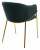Стул DILL BLUVEL-78 GREEN, велюр/ золотой каркас, М-City