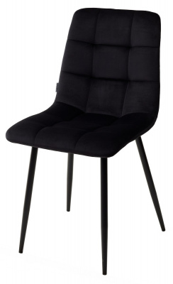 Стул CHILLI BLUVEL-19 BLACK, велюр М-City