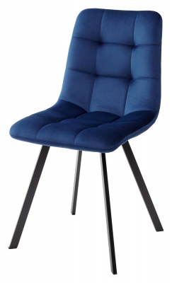 Стул CHILLI SQUARE BLUVEL-86 NAVY BLUE, велюр М-City