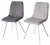 Стул DAIQUIRI BLUVEL-03 LIGHT GREY / белый каркас, велюр М-City
