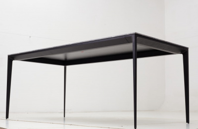 Стол NOTO 180 SINTERED STONE GLOSS STARLIGHT BLACK / BLACK М-City