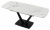 Стол ALATRI 120 GLOSS STATUARIO WHITE SINTERED STONE / BLACK М-City
