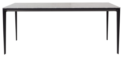 Стол NOTO 180 SINTERED STONE GLOSS STARLIGHT BLACK / BLACK М-City