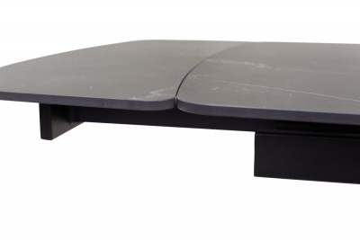 Стол RIVOLI 140 MATT BLACK MARBLE SINTERED STONE/ BLACK М-City