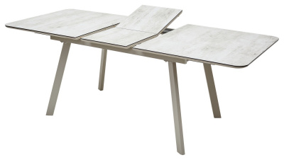 Стол ARUBA 140 BEIGE/ CAPPUCINO глазурованное стекло М-City