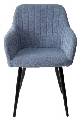 Стул BRANDY WZ2042-16 бледно-васильковый фактурный велюр/ черный каркас М-City