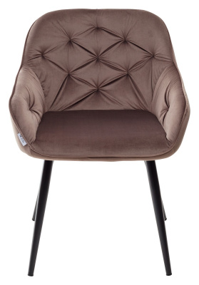 Стул BREEZE BLUVEL-38 LATTE, велюр/ черный каркас М-City