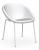 Стул BLOOM CS/1390, P94 MATT OPTIC WHITE/P799 WHITE