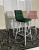 Барный стул LECCO UF910-14 DARK GREEN, велюр/белый каркас М-City