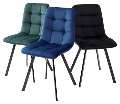 Стул CHILLI SQUARE BLUVEL-78 GREEN, велюр М-City