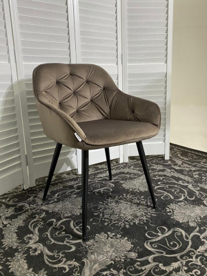 Стул BREEZE BLUVEL-38 LATTE, велюр/ черный каркас М-City