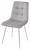 Стул BARI UF910-02 LIGHT GREY, велюр / белый каркас М-City
