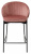 Полубарный стул WENDY BLUVEL-52 PINK (H=65cm), велюр М-City