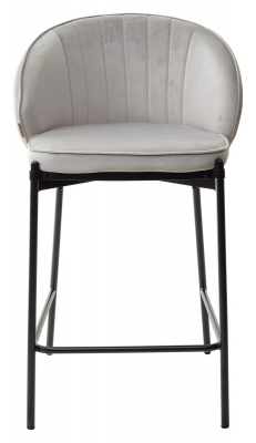 Полубарный стул WENDY BLUVEL-03 LIGHT GREY (H=65), велюр М-City
