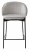 Полубарный стул WENDY BLUVEL-03 LIGHT GREY (H=65), велюр М-City