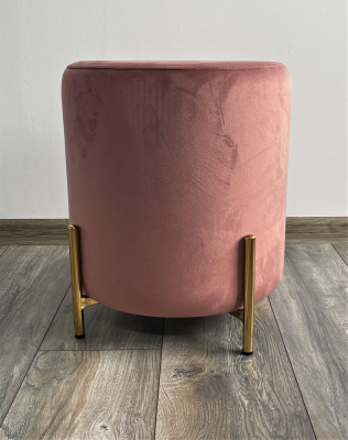 Пуф для гостиной RICE BLUVEL-52 PINK / GOLD М-City
