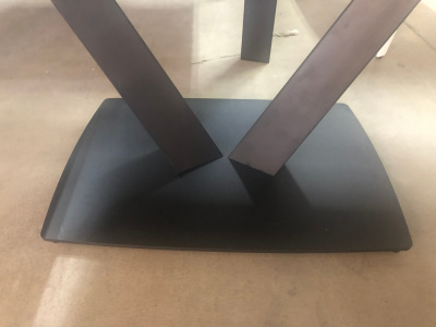 Стол ALATRI 120 MATT BLACK MARBLE SINTERED STONE / BLACK М-City